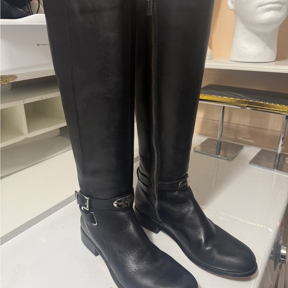 Michael Kors Shoes - Michael Kors riding leather Arley Black Knee-High Boots